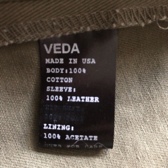 Veda Size S Jacket With Genuine Leather - Picture 10 of 10